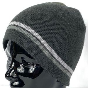 Men’s Medium Grey Multi Stripe Beanie OS